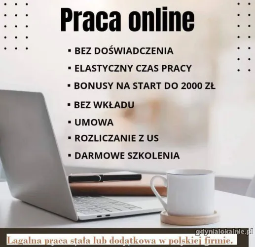 Praca stała lub dodatkowa zdalna, w domu, przez internet