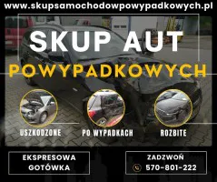 Skup Aut Powypadkowych na Części - Gotówka od Ręki Skup Aut Powypadkowych na Części - Gotówka od Ręki