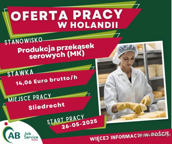 PRODUKCJA PRZEKĄSEK SEROWYCH (M/K)